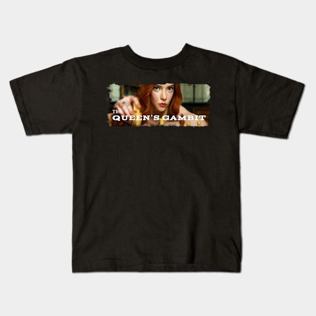 Queen's Gambit Kids T-Shirt by Tekad Rasa